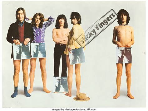 Rolling Stones Sticky Fingers Promotional Poster 1971 Rare Lot