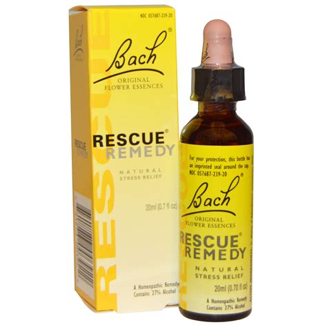 Bach Original Flower Essences Rescue Remedy Natural Stress Relief 0