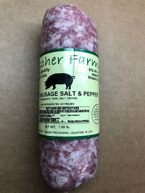 Salt And Pepper Sausage Bulk Fischer Farms
