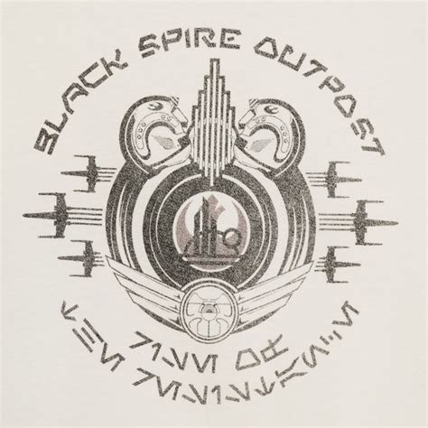 Black Spire Outpost T Shirt For Adults Star Wars Galaxys Edge