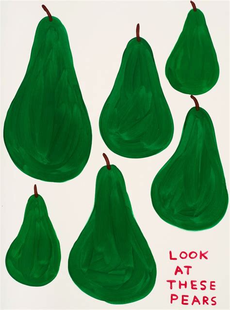Untitled Look At These Pears David Shrigley In Botanical Art Diy Canvas Art Affiche