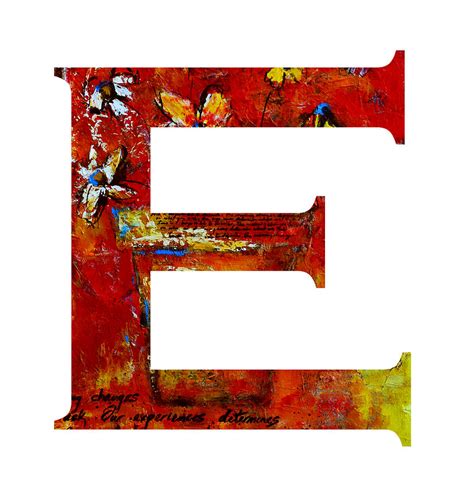 Alphabet Letter E Painting By Patricia Awapara Pixels