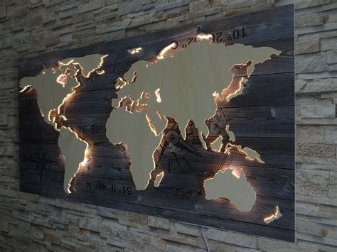 Wandbild weltkarte jetzt bei wayfair.de finden. Weltkarte Wandbild Beleuchtet : Weltkarte Beleuchtet ...