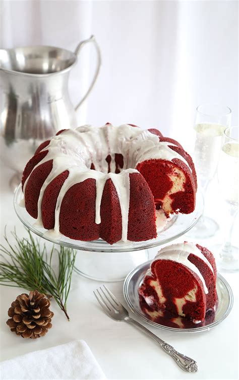 Red Velvet Cream Cheese Swirl Bundt Cake Sprinkle Bakes