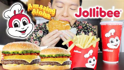 Jollibee Mukbang Amazing Aloha Yum Burger And Jolly Crispy Fries