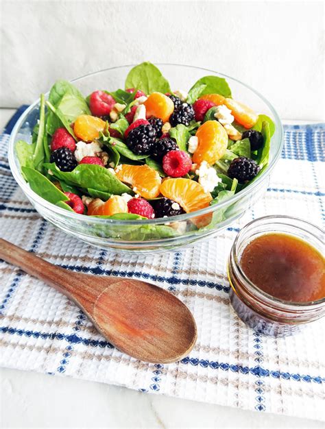 Berry Orange Spinach Salad With Citrus Balsamic Vinaigrette Yay For Food