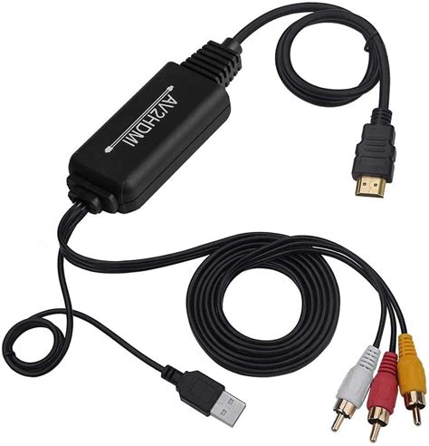 Digitnow Rca To Hdmi Converter Cable Av To Hdmi Adapter Cable Cord 3
