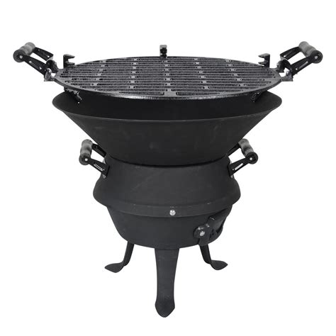 Azuma Outdoor New Portable BBQ Kenna Cast Iron Charcoal Barbecue Grill