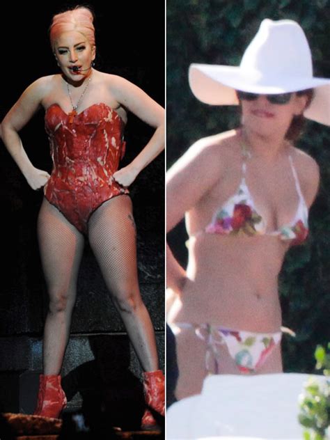 Lady Gaga Bikini Pictures — Flaunts 30 Pound Weight Loss In Sexy Suit