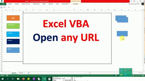 Excel Vba Open Any Website Using This Code Youtube