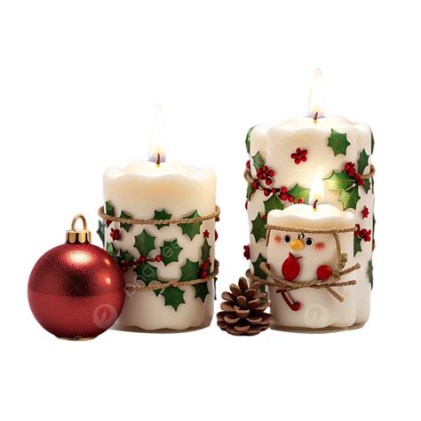 Christmas Candles Transparent Background Christmas Candles