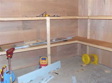 Building A Basement Storage Room With Built In Shelving