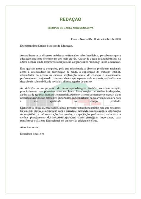 Carta Argumentativa Exemplo Como Fazer E Modelo Pronto