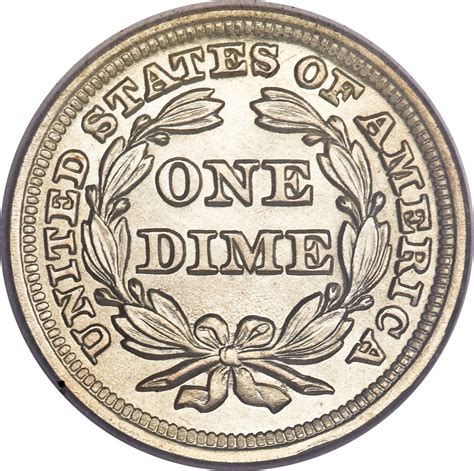 1 Dime Seated Liberty Dime With Stars No Arrows United States