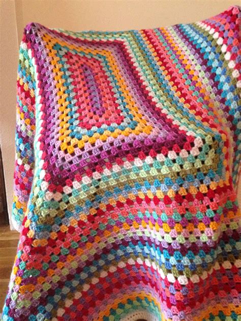 Crochet Blanket Love The Colors Great Idea For All Leftover Yarn