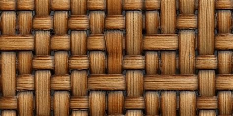 Wicker Rattan Seamless Texture Background Ai Generated 26198916 Stock
