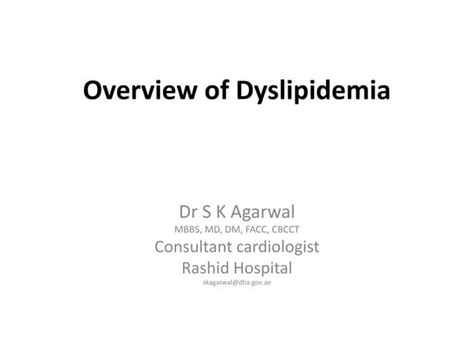 Dyslipidemia Guideline Review The Transatlantic Differences Ppt