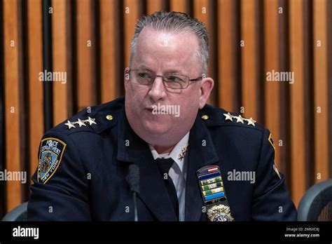 New York Usa 05th Jan 2023 Nypd Chief Of Patrol John Chell Speaks