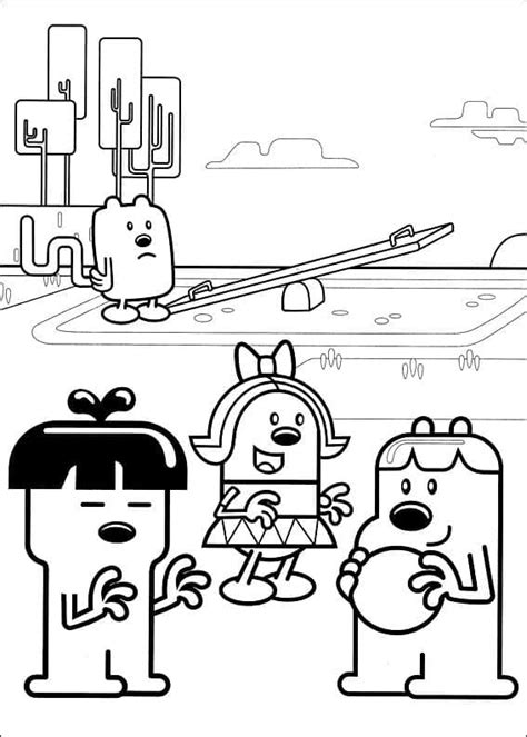Wow Wow Wubbzy 3 Coloring Page Free Printable Coloring Pages For Kids