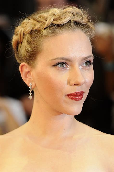 Scarlett Johansson Scarlett Johanson Hairstyles List Braided