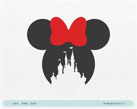 Castle Minnie Mouse SVG | Minnie mouse, Minnie, Mouse