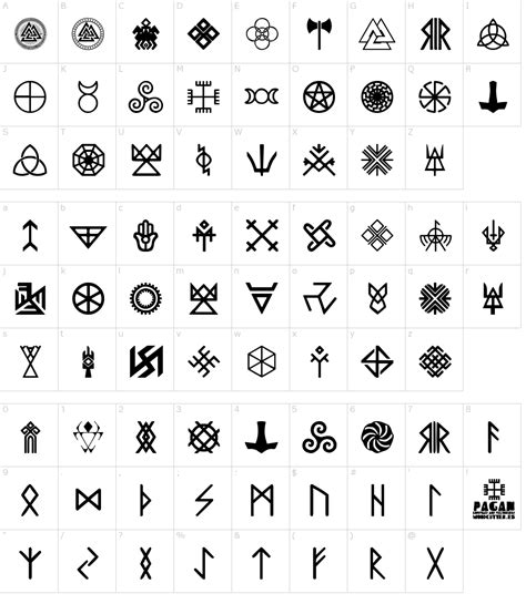 Pagan Symbols Font Download