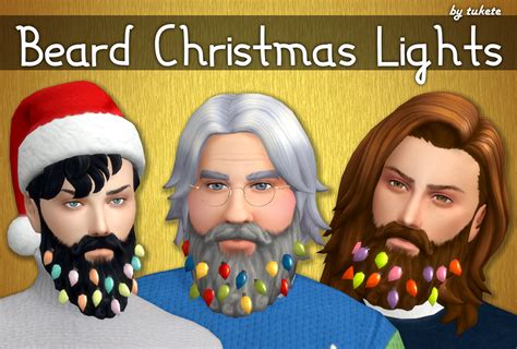 Beard Christmas Lights Christmas Lights Custom Christmas Sims 4