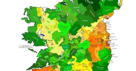 Clan Map Of Ireland Brilliant Maps