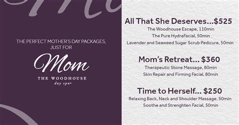 Mothers Day Spa Packages At Woodhouse Day Spa — The Shops At Legacy