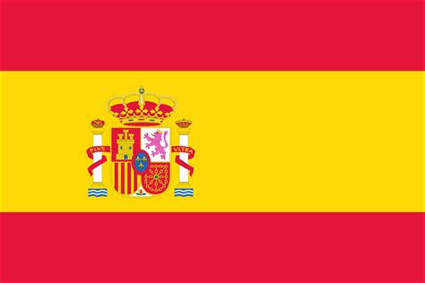 Die flagge von spanien ( spanisch : Flagge Spanien mit Wappen Fahne Spanien mit Wappen | www ...