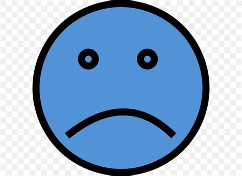 Smiley Face Sadness Clip Art PNG 600x600px Smiley Area Blue Color