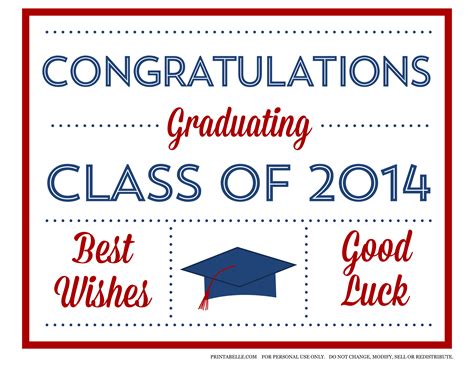 Free 2014 Graduation Party Printables From Printabelle Catch My Party