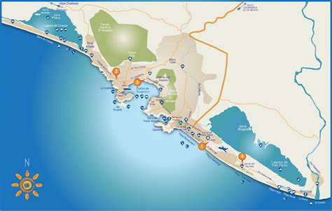 Acapulco Tourist Attractions Map Ontheworldmap Com