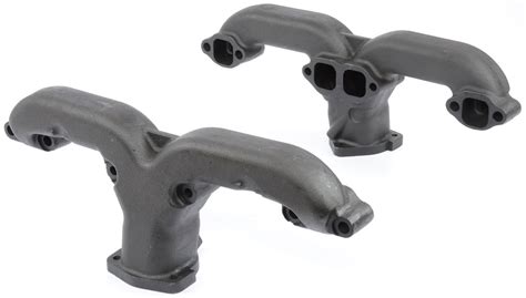 Jegs 30110 Cast Iron Rams Horn Style Exhaust Manifolds Fits Most Roundsquare Port Small Block