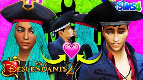 Descendants 2 Sims 4 Uma And Harry Kiss On The Isle 😘💕 Disneys