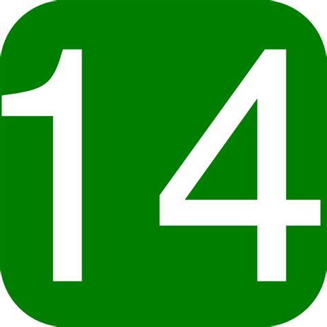 Number 14 Clipart Free Download On Clipartmag