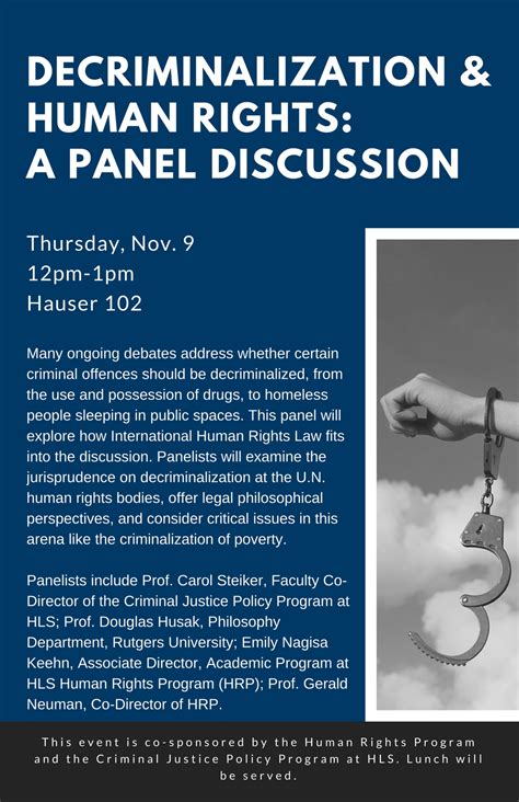 Tomorrow Nov 9 “decriminalization And Human Rights” Human Rights Harvard Lawhuman Rights