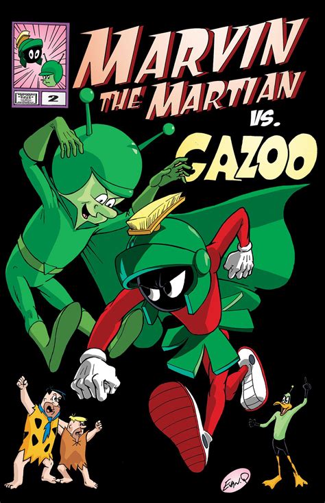 Marvin The Martian Vs The Great Gazoo Concept Artwork By Evan Quiring