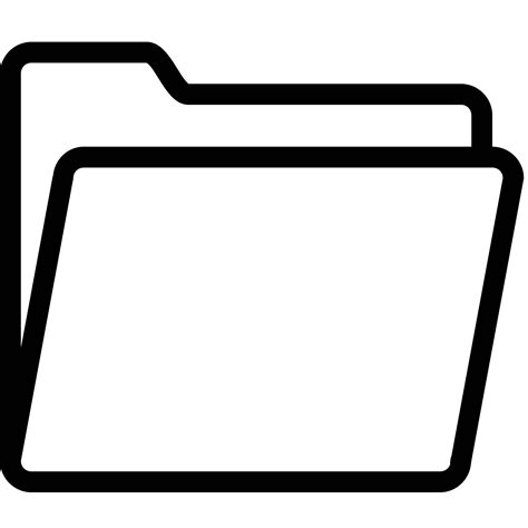 White Folder Icon 338409 Free Icons Library