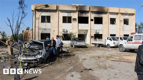 Dozens Killed In Bomb Blast At Libya Police Base Bbc News