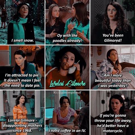 Iconic Lines Gilmore Girls Funny Gilmore Girls Quotes Gilmore Girls