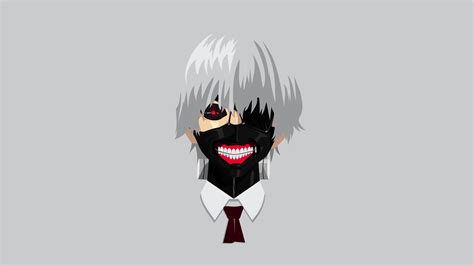Wallpaper pc anime tokyo ghoul. anime, Tokyo Ghoul, Kaneki Ken, Vectors, Minimalism ...