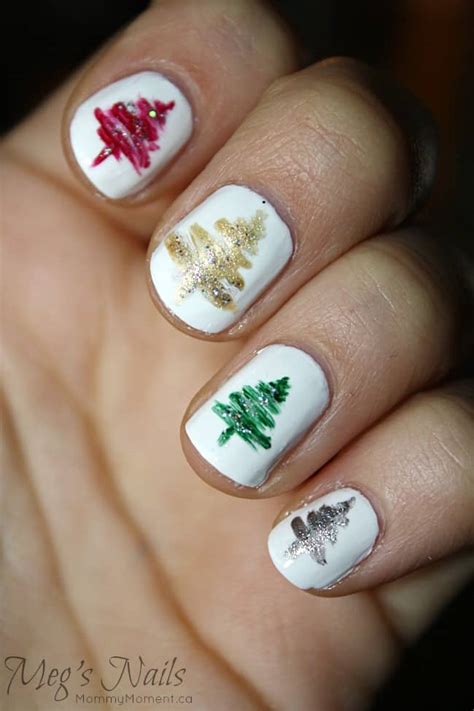 These nails have a different design for each nail. Top 5 Christmas Nail Designs from 2014
