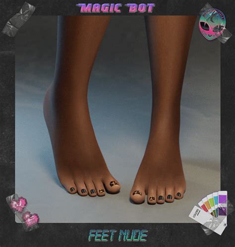 Дефолтные ступни версия ремастер FEET V REMASTER by MAGIC BOT Авторские работы для Sims