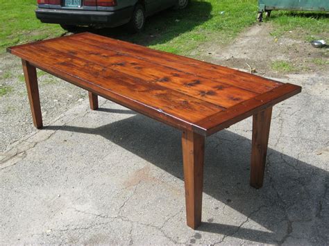 Two weeks later we were told it was made and ready to be shipped out. Handmade Vermont Reclaimed Lumber Farm Table by Spaulding's Furniture Restorations | CustomMade.com