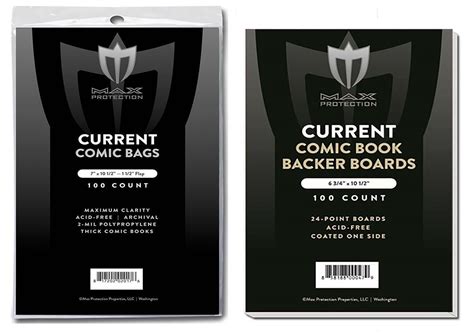 Buy 200 Current Size Thick Ultra Clear Comic Book Bags And Boards