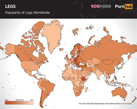 Maps Show Which Body Parts In Porn Are The Most Popular Across The