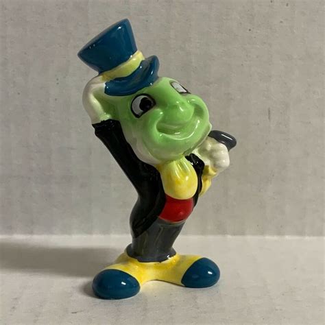 Vintage Walt Disney Jiminy Cricket Porcelain Figurine 3 Inch Japan