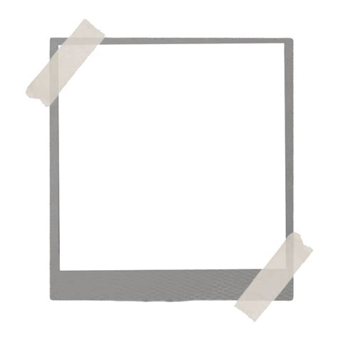 Aesthetic Polaroid Frame Png Photo Png Mart