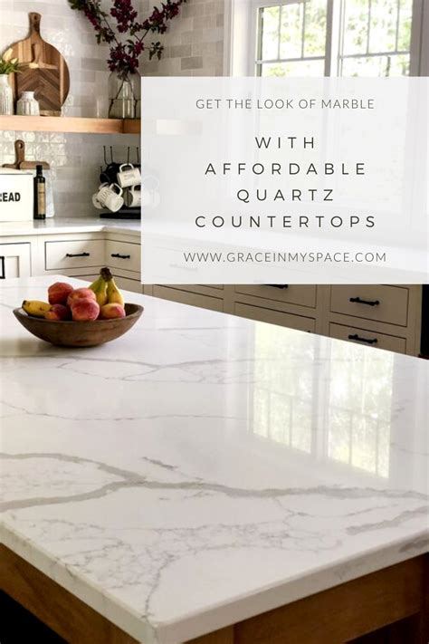 15 Affordable Quartz Countertops That Look Like Marble Artofit